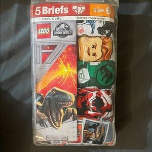 Lego Jurassic World Kids Briefs - Multicolor
